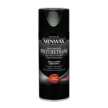 Minwax Fast-Drying Polyurethane Spray, Gloss, Clear , 11.5 oz