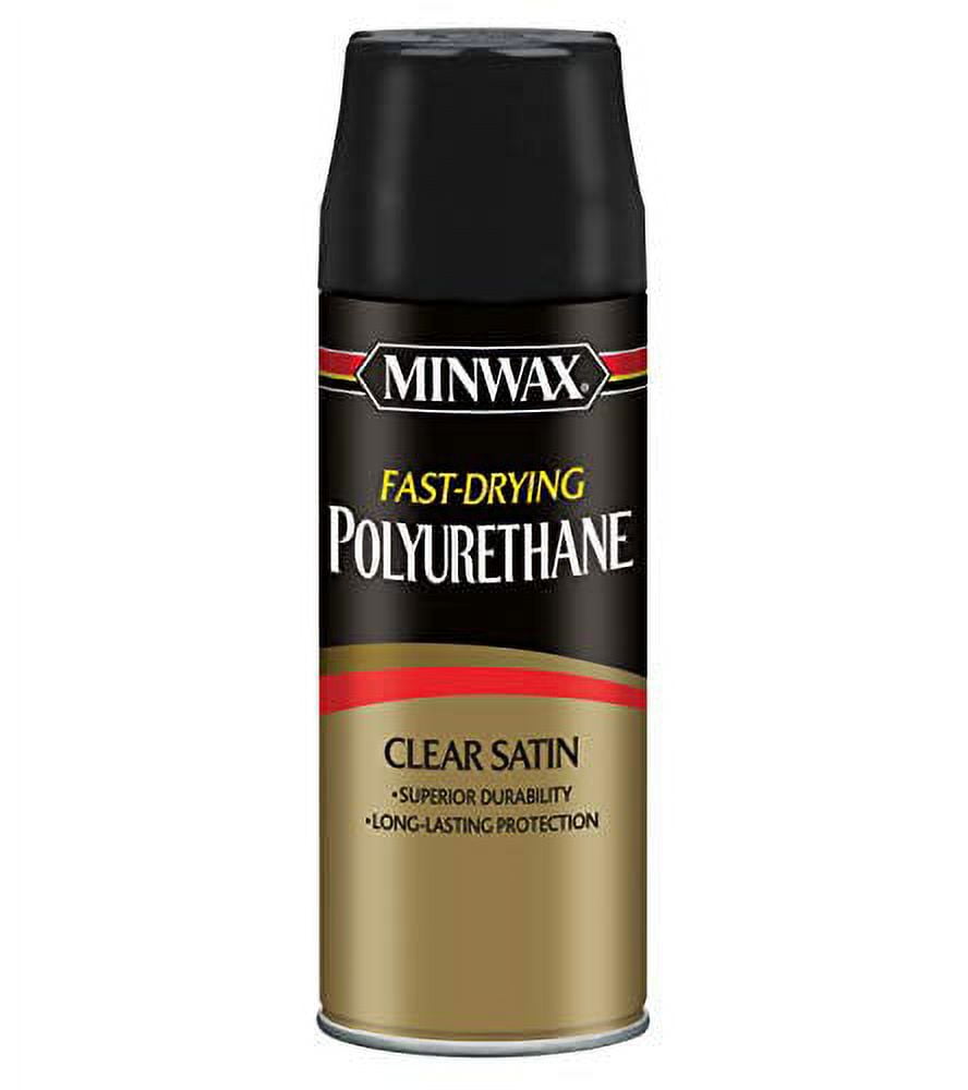 Minwax 366660000 Polycrylic Protective Finish, Matte, Liquid, 11-1/2 Ounce,  Aerosol Can: Clear Polyurethane Satin Sprays (027426366664-1)