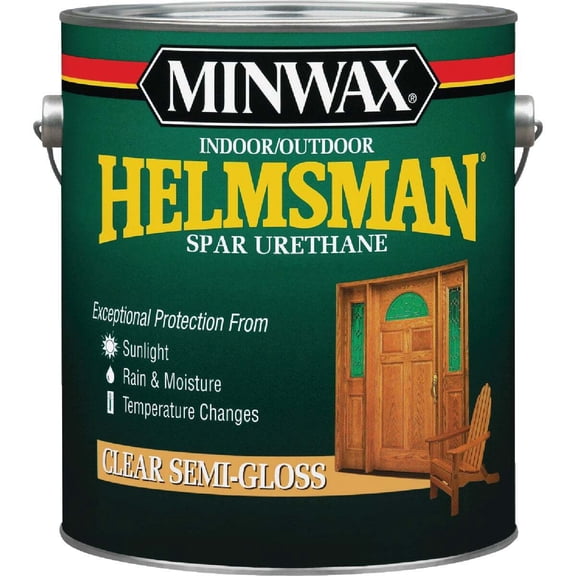1 gal Minwax 13210 Clear Helmsman Indoor/Outdoor Spar Urethane, Semi-Gloss