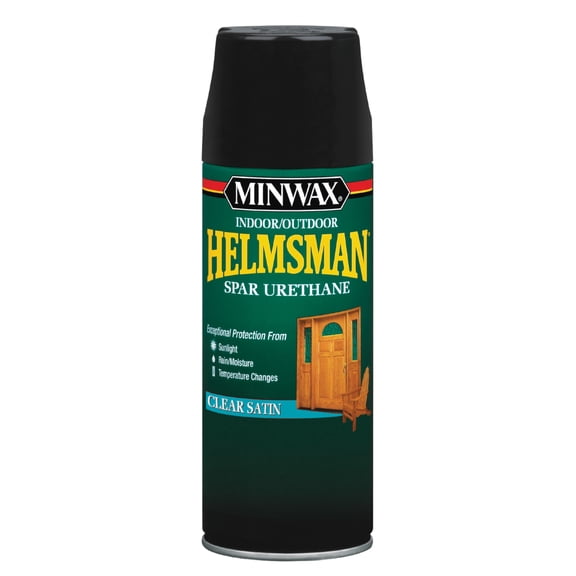Minwax Indoor/Outdoor Helmsman Spar Urethane, Satin, Clear, 11.5 oz