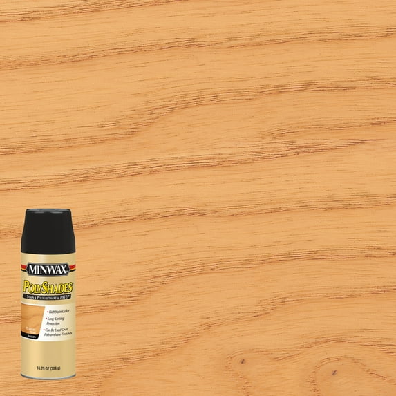 Minwax PolyShades (Aerosol), Satin, Classic Oak, 10.75 oz.