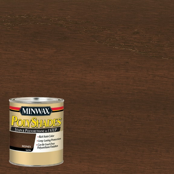 Minwax PolyShades, Satin, Honey, 1 Quart
