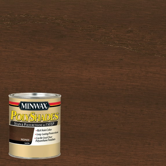 Minwax PolyShades, Satin, Honey, 1 Quart