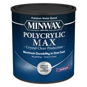 Minwax Polycrylic Max , Satin, Clear, 1 Quart