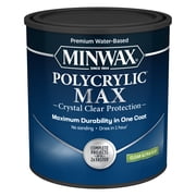 Minwax Polycrylic Max , Ultra Flat, Clear, 1 Quart
