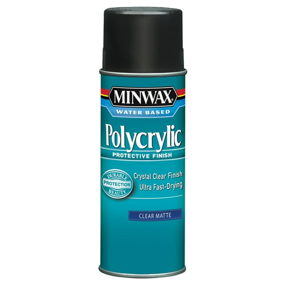 Minwax Polycrylic Protective Finish Aerosol Clear, Matte, 11.5-Oz