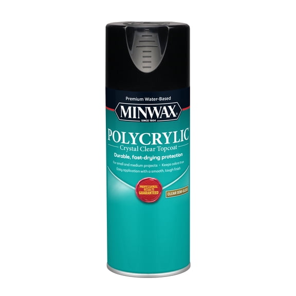 Minwax® Polycrylic™ Protective Finish Aerosol Clear, Semi-Gloss, 11.5-Oz