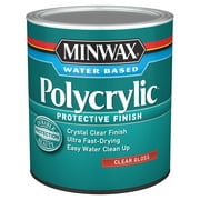 Minwax Polycrylic Protective Finish Clear Gloss 1-Qt