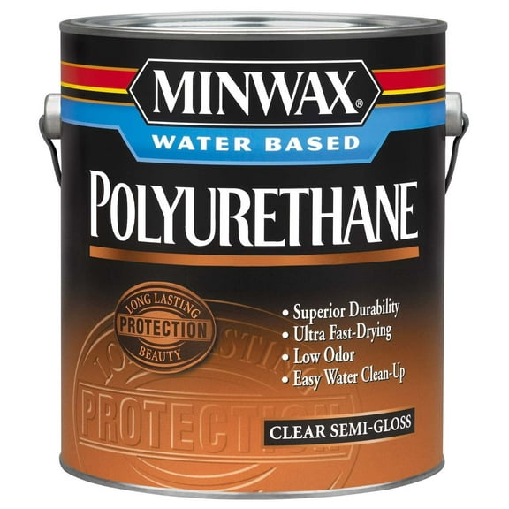 Minwax Water Based Clear Semi-Gloss Polyurethane Water Based 1 Gl