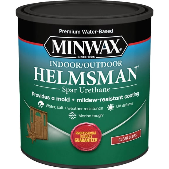 Minwax Water-Based Helmsman 1 Qt. Interior/Exterior Polyurethane2 - Single Pack