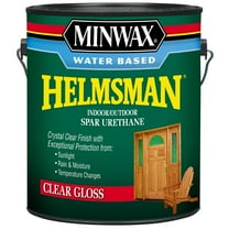 Minwax Water Based Helmsman Indoor/Outdoor Spar Urethane, Gloss, Clear, 1 Gallon