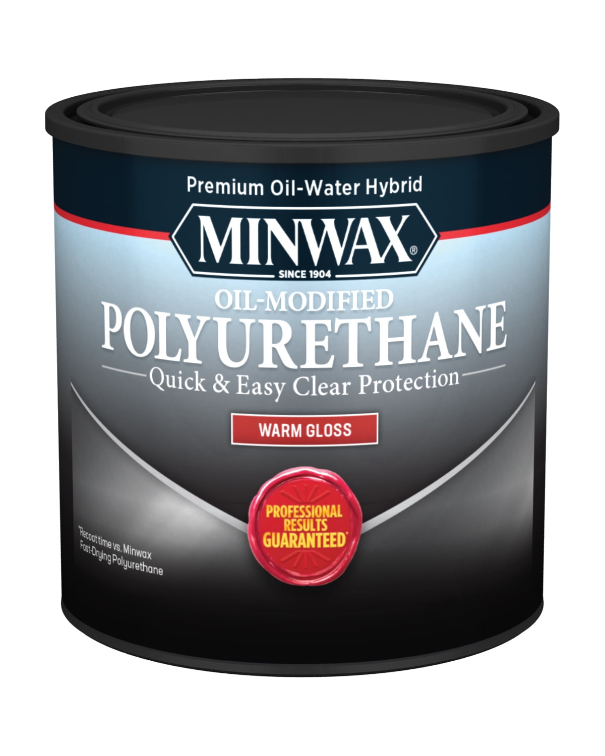 Minwax WaterBased OilModified Polyurethane4 Pack, Gloss, Clear, 1/2