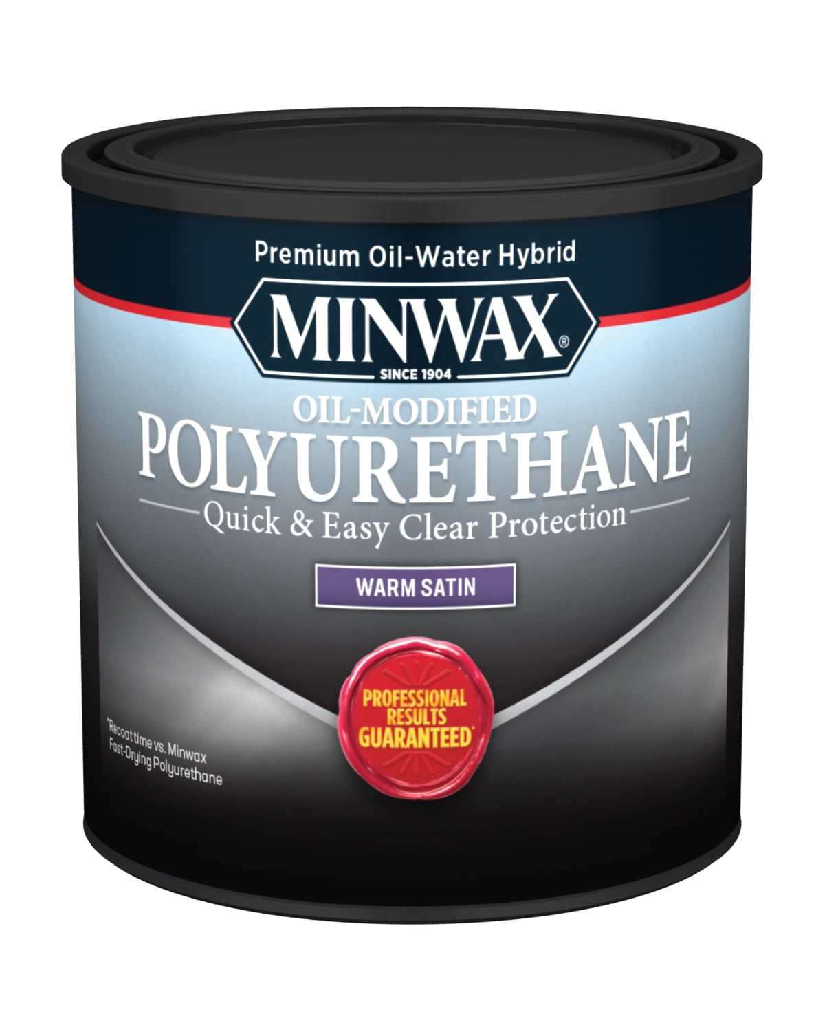 Minwax WaterBased OilModified Polyurethane, Satin, Clear, 1/2 Pint