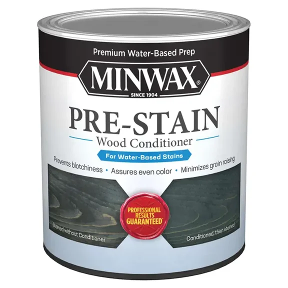 Minwax Water-Based Pre-Stain Wood Conditioner, Clear, 1 Quart