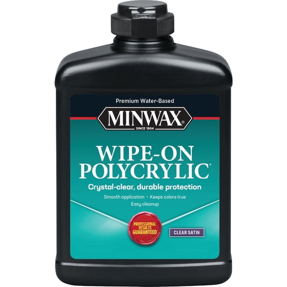 Minwax Water Based Wipe-On Interior Polycrylic - Pack of 8