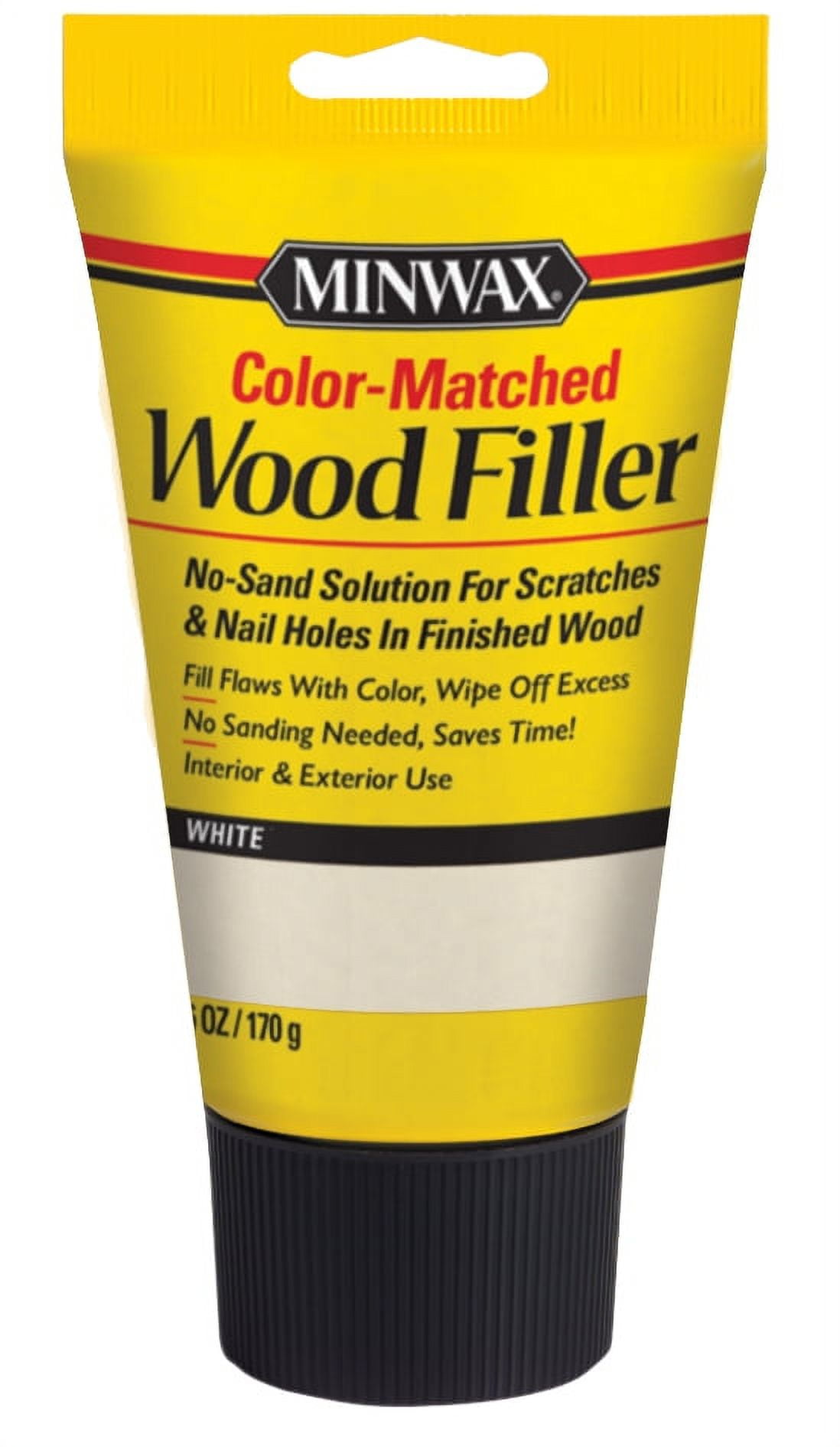 Minwax White ColorMatched Wood Filler, 6 oz, 1pc