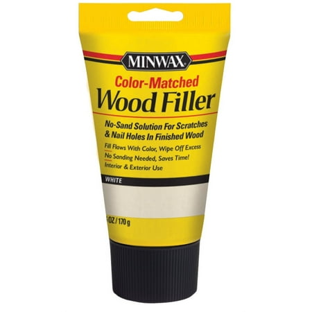Minwax White Color-Matched Wood Filler, 6 oz, 1pc