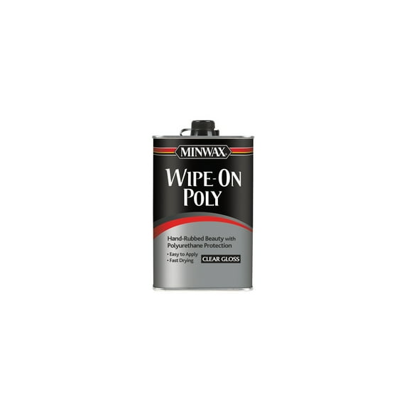 Minwax Wipe-On Poly Oil-Based Polyurethane Finish, Gloss, Clear, 1 Pint