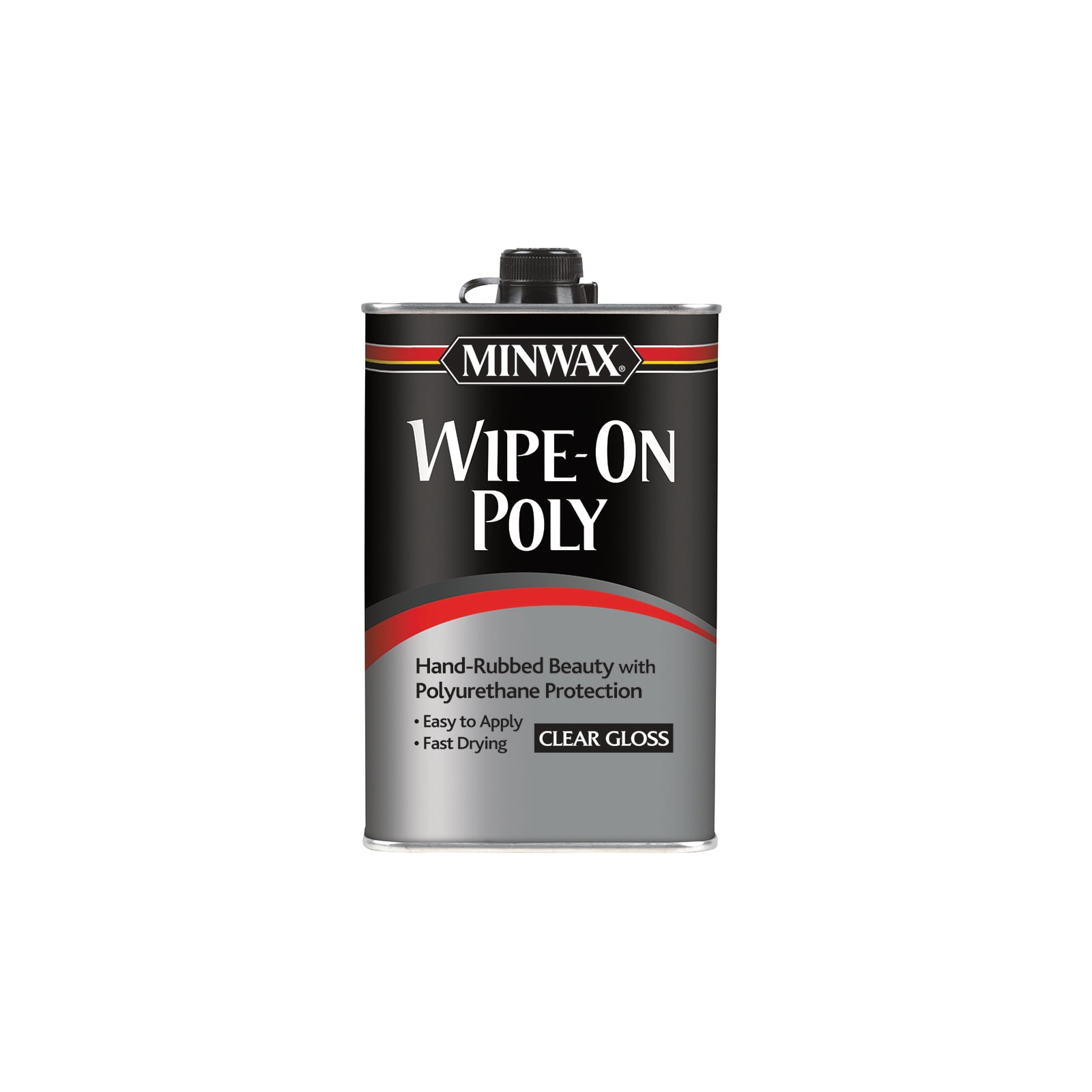Minwax WipeOn Poly OilBased Polyurethane Glossy Clear Quart Fast