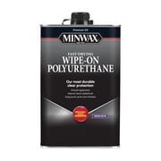 Minwax Wipe-On Poly Oil-Based Polyurethane Finish, Warm Satin, Clear, 1 Pint