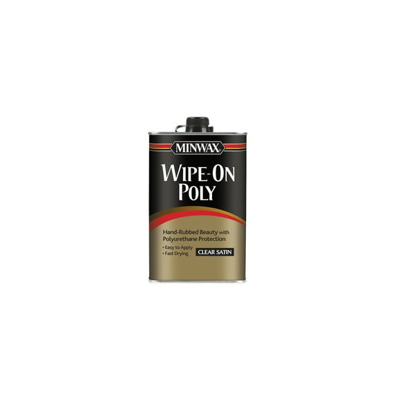 Minwax Wipe-On Poly Oil-Based Polyurethane Finish, Satin, Clear, 1 Pint