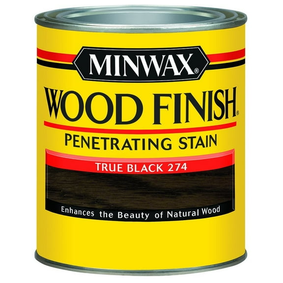 Minwax Wood Finish 700514444, Quart, True Black