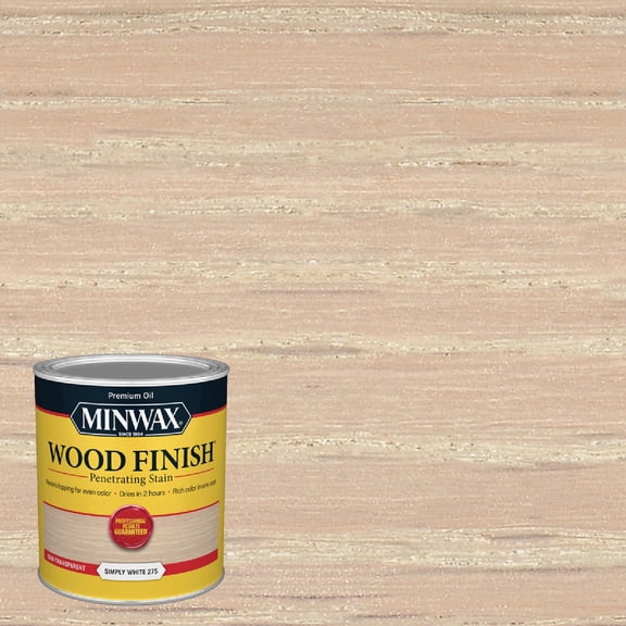 Minwax Wood Finish 700524444, Simply White Stain, Quart