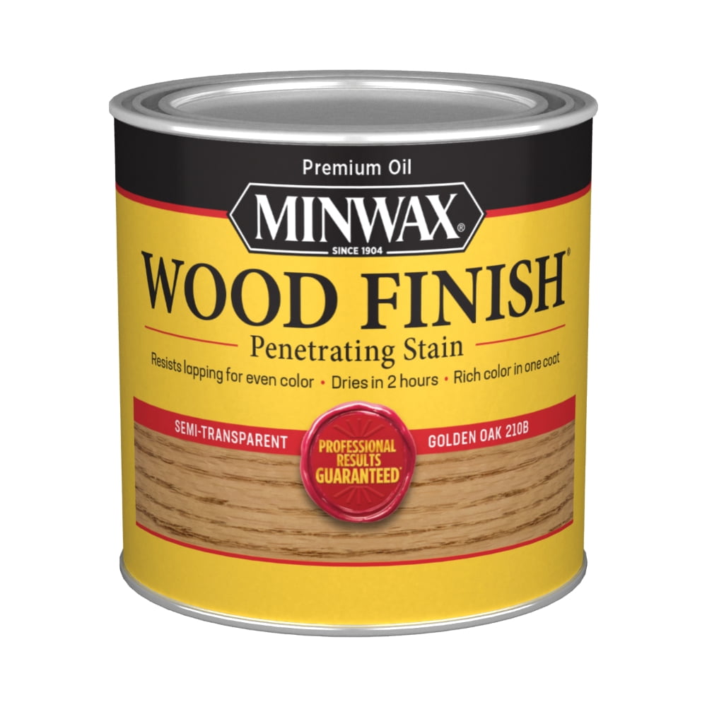 Minwax Wood Finish Stain, Golden Oak OilBased, 1/2 Pint