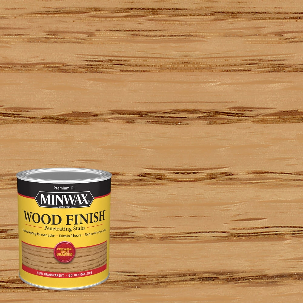 Minwax 70001444 Wood Finish Stain, Golden Oak, 1 Quart, (1 Piece, 1 Pack)
