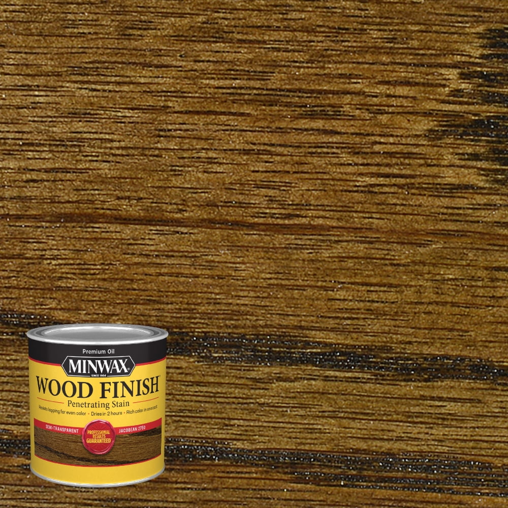 Minwax Wood Finish Stain, Jacobean OilBased, 1/2 Pint