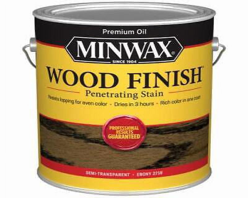 Minwax Wood Finish SemiTransparent Ebony OilBased Oil Wood Stain 1