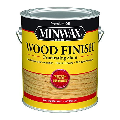 Minwax 710700000 Finish Penetrating Interior Wood Stain, Gallon, 250 VOC Natural, 128 Fl Oz