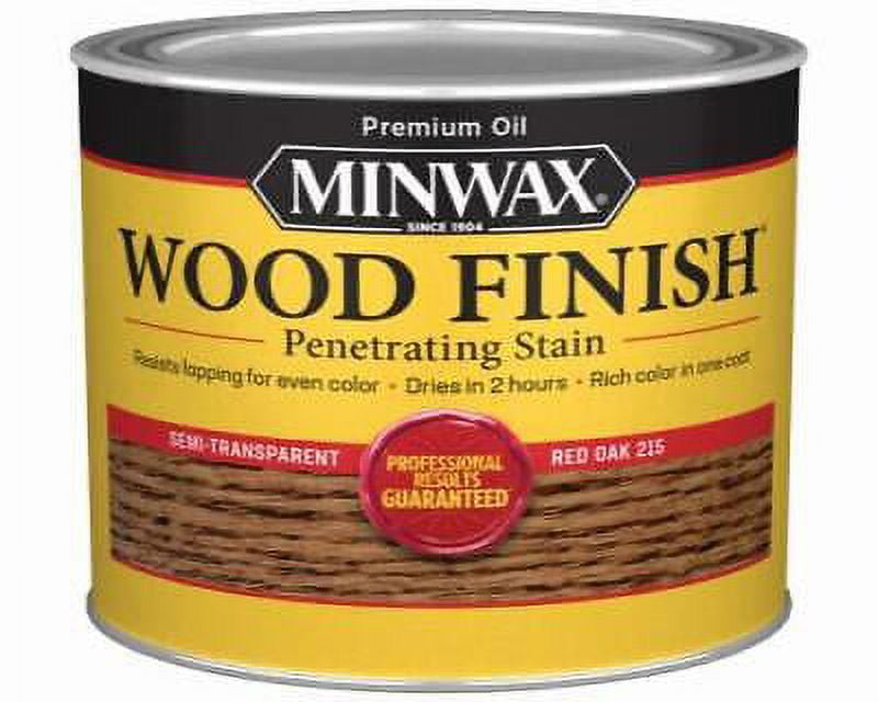 Minwax Wood Finish SemiTransparent Red Oak OilBased Wood Stain 1/2 pt