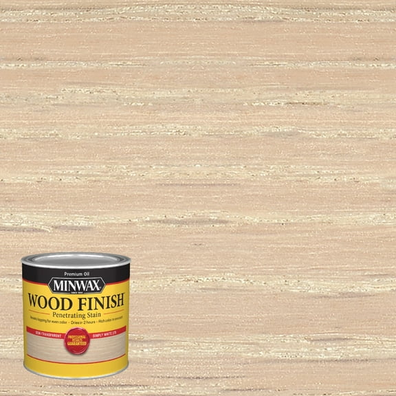 Minwax Wood Finish, Simply White, 1/2 Pint