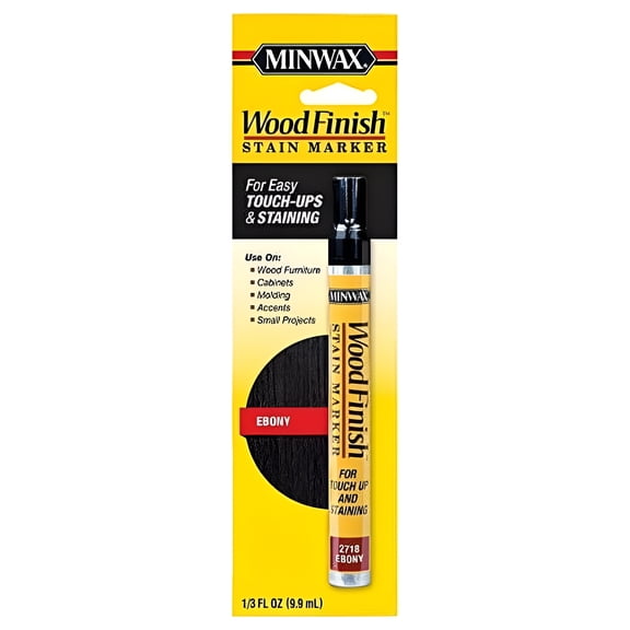 Minwax Wood Finish Stain Marker - Ebony - 1/3 Oz.