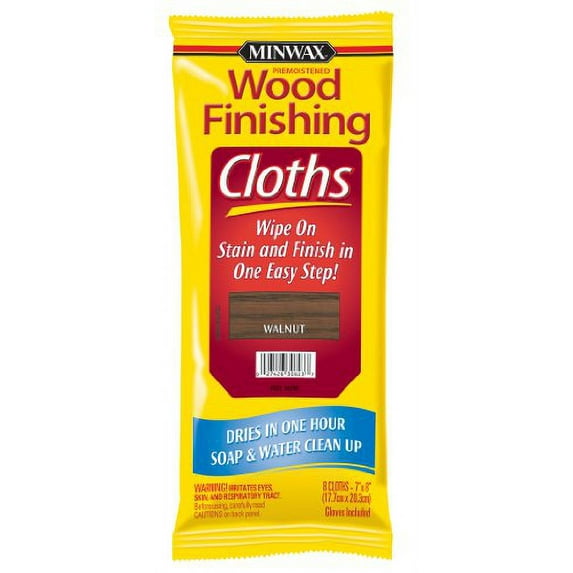 Minwax Wood Finishing Cloths 308230000 Walnut