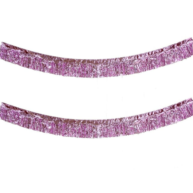 Minxio 275CM Glitter Tassels Fringe Banner Shinny Foil Tassel Garland