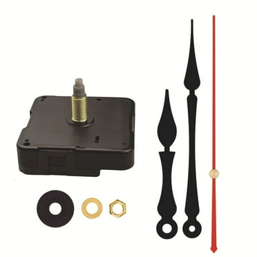 Minxio Quartz Wall Clock Mechanism Movement Kit DIY Manual Repair Replacement Parts, black second