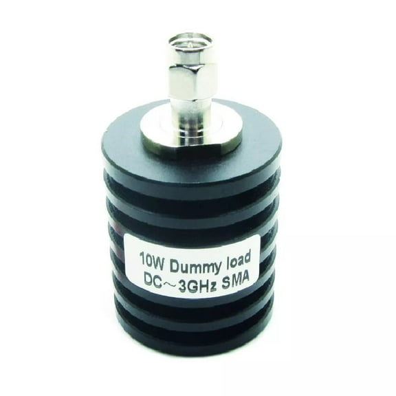 Minxio RF Coaxial Dummy Load Resistor SMA Male Plug Connector 5-100W 50Ω DC-3GHz Round,10W