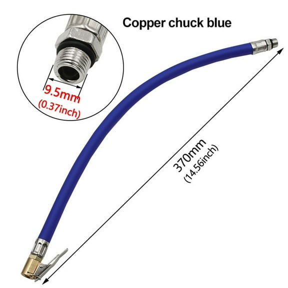 Minxio Replacement Car Auto Air Tire Tyre Chuck Inflator Pump Hose Adapter Pipe Tools,blue 9.5mm