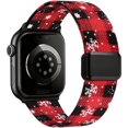 thumbnail image 1 of Wearlizer Stretch Nylon Watch Band Compatible with Apple Watch Bands 38/40/41/42/44/45/46/49mm Women Men Slim Magnetic Clasp Breathable Strap for Series 11/10/9/8/7/6/5/4/3/SE/Ultra, 1 of 6
