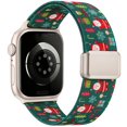 thumbnail image 1 of Wearlizer Stretch Nylon Watch Band Compatible with Apple Watch Bands 38/40/41/42/44/45/46/49mm Women Men Slim Magnetic Clasp Breathable Strap for Series 11/10/9/8/7/6/5/4/3/SE/Ultra, 1 of 6