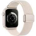 thumbnail image 1 of Wearlizer Stretch Nylon Watch Band Compatible with Apple Watch Bands 38/40/41/42/44/45/46/49mm Women Men Slim Magnetic Clasp Breathable Strap for Series 11/10/9/8/7/6/5/4/3/SE/Ultra, 1 of 6