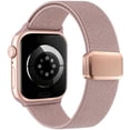 thumbnail image 1 of Wearlizer Stretch Nylon Watch Band Compatible with Apple Watch Bands 38/40/41/42/44/45/46/49mm Women Men Slim Magnetic Clasp Breathable Strap for Series 11/10/9/8/7/6/5/4/3/SE/Ultra, 1 of 6