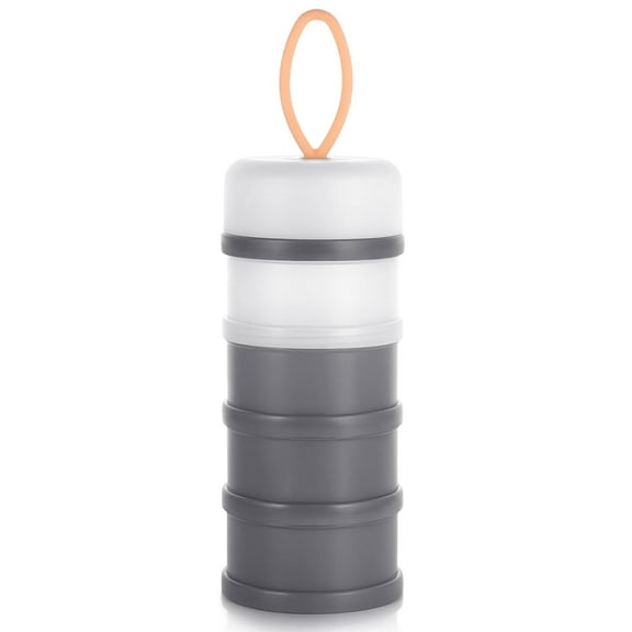 Minzimin 1 Pack Baby Formula Dispenser On The Go, Stackable Formula Dispenser Formula Container to Go, Non-Spill Portable Milk Powder Kids Snack Storage Container, BPA Free