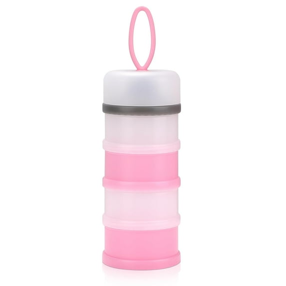 Minzimin 1 Pack Baby Formula Dispenser On The Go, Stackable Formula Dispenser Formula Container to Go, Non-Spill Portable Milk Powder Kids Snack Storage Container, BPA Free
