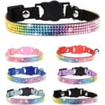 thumbnail image 1 of Minzimin 1 Pack Cat Collar Breakaway Bling Diamond Rhinestone with Bell Adjustable for Cats and Kitten Girl boy, 1 of 6