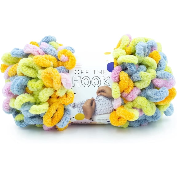 Minzimin 1-Pack Yarn Off the Hook Yarn, Bulky No-Needle Craft Yarn for Crocheting, Hand-Knitting Yarn