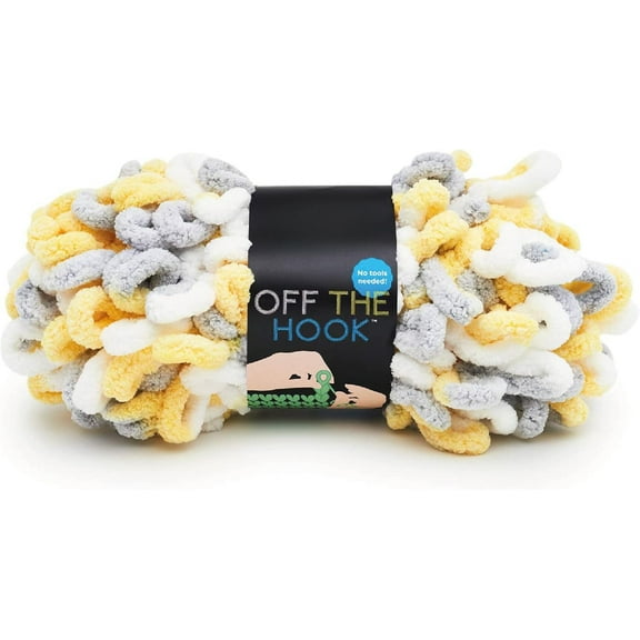 Minzimin 1-Pack Yarn Off the Hook Yarn, Bulky No-Needle Craft Yarn for Crocheting, Hand-Knitting Yarn