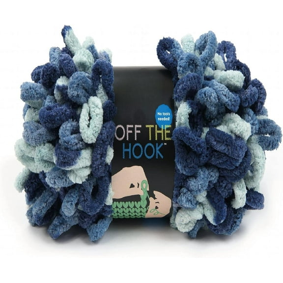 Minzimin 1-Pack Yarn Off the Hook Yarn, Bulky No-Needle Craft Yarn for Crocheting, Hand-Knitting Yarn